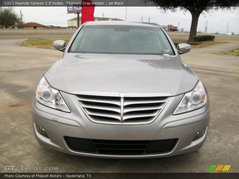 Titanium Gray Metallic / Jet Black 2011 Hyundai Genesis 3.8 Sedan