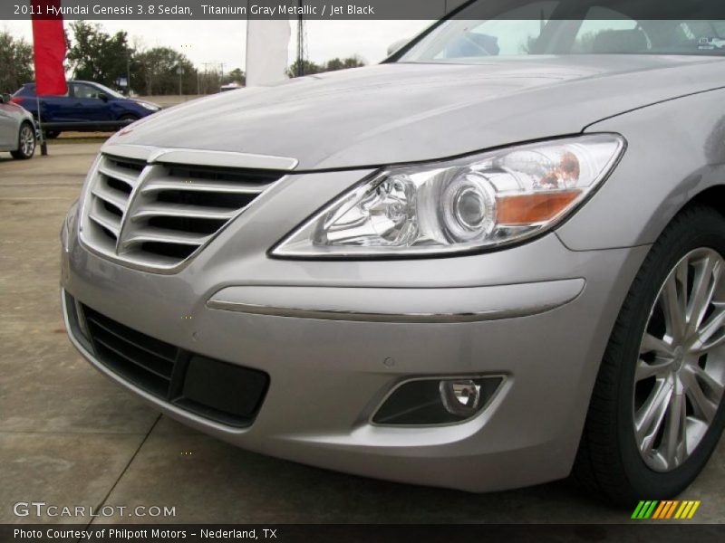 Titanium Gray Metallic / Jet Black 2011 Hyundai Genesis 3.8 Sedan