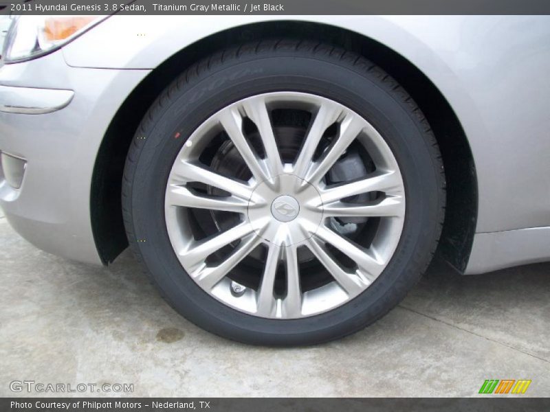 Titanium Gray Metallic / Jet Black 2011 Hyundai Genesis 3.8 Sedan