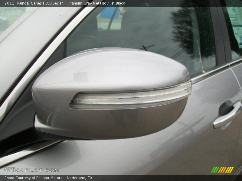 Titanium Gray Metallic / Jet Black 2011 Hyundai Genesis 3.8 Sedan