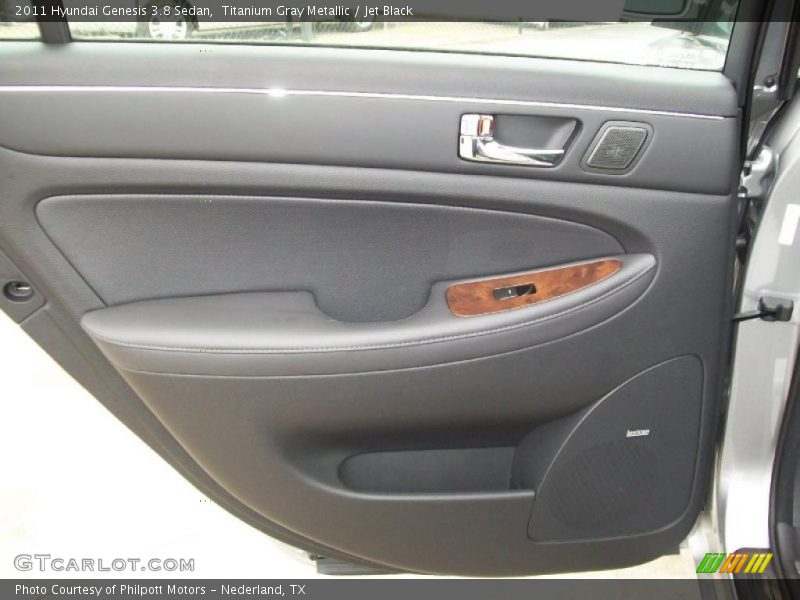 Titanium Gray Metallic / Jet Black 2011 Hyundai Genesis 3.8 Sedan