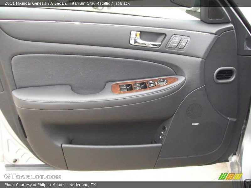 Titanium Gray Metallic / Jet Black 2011 Hyundai Genesis 3.8 Sedan