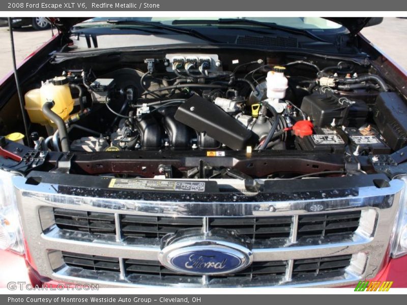 Redfire Metallic / Stone 2008 Ford Escape XLT V6