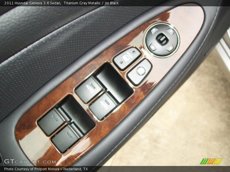 Titanium Gray Metallic / Jet Black 2011 Hyundai Genesis 3.8 Sedan