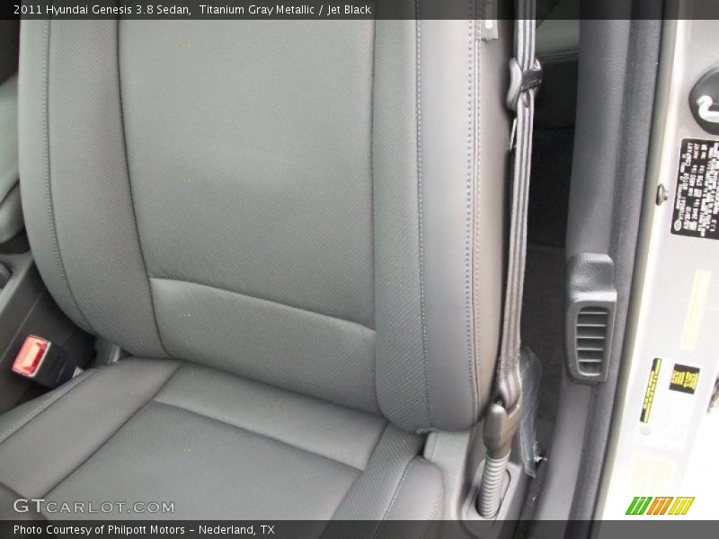 Titanium Gray Metallic / Jet Black 2011 Hyundai Genesis 3.8 Sedan