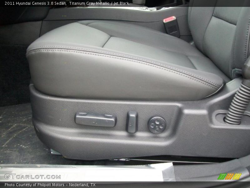 Titanium Gray Metallic / Jet Black 2011 Hyundai Genesis 3.8 Sedan