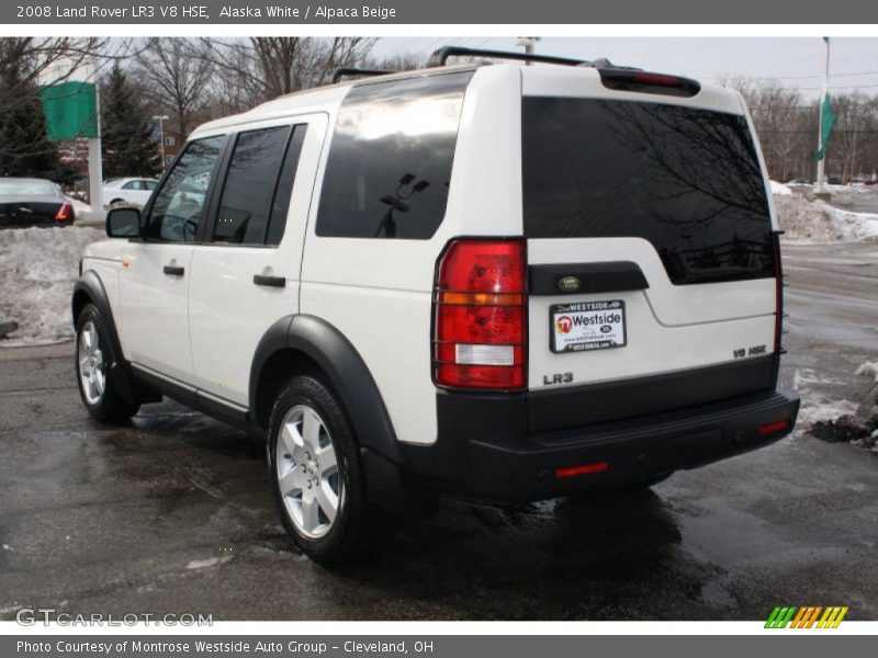 Alaska White / Alpaca Beige 2008 Land Rover LR3 V8 HSE
