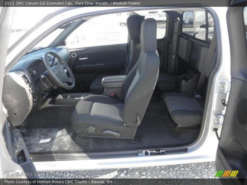 Pure Silver Metallic / Medium Pewter 2011 GMC Canyon SLE Extended Cab
