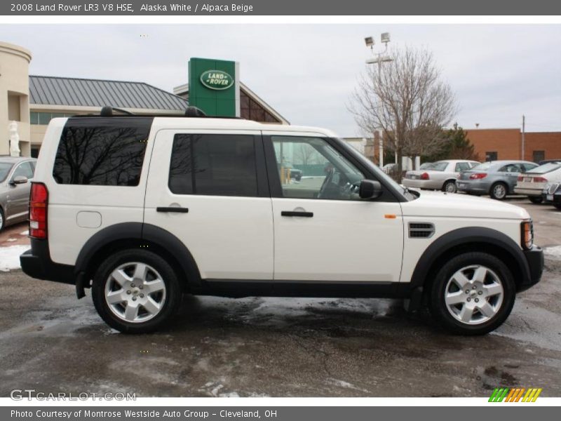 Alaska White / Alpaca Beige 2008 Land Rover LR3 V8 HSE