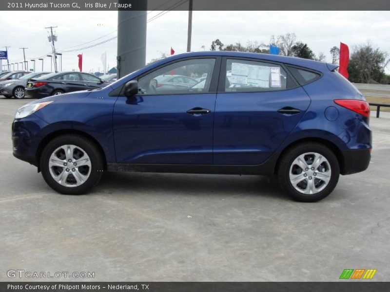Iris Blue / Taupe 2011 Hyundai Tucson GL