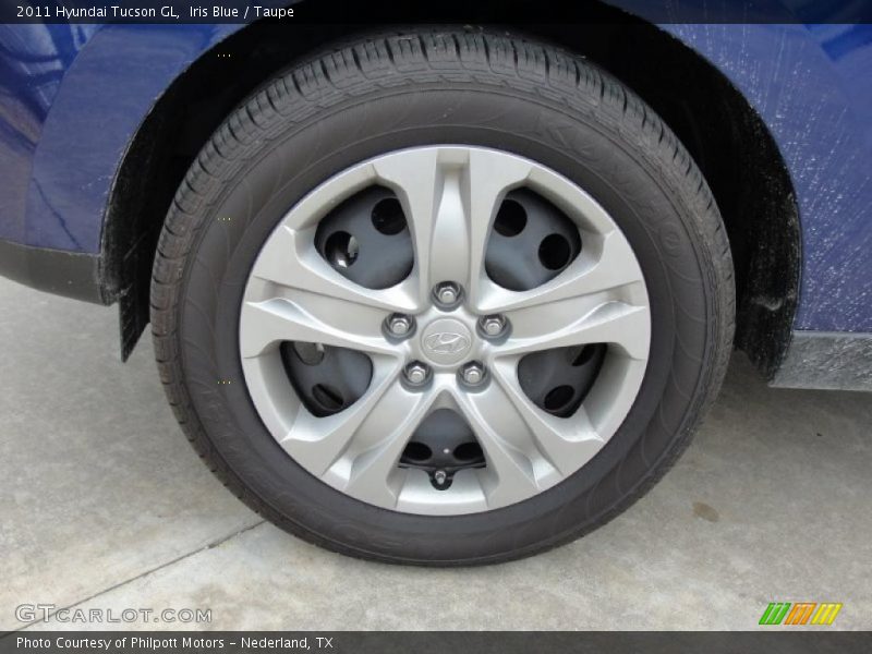 Iris Blue / Taupe 2011 Hyundai Tucson GL