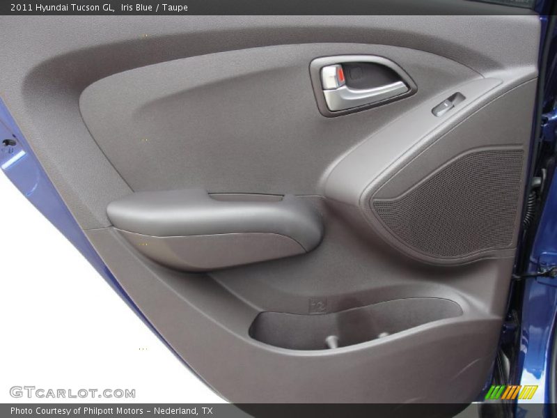 Iris Blue / Taupe 2011 Hyundai Tucson GL