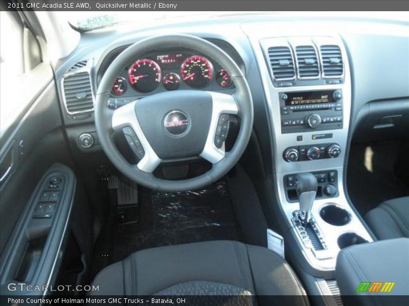 Quicksilver Metallic / Ebony 2011 GMC Acadia SLE AWD