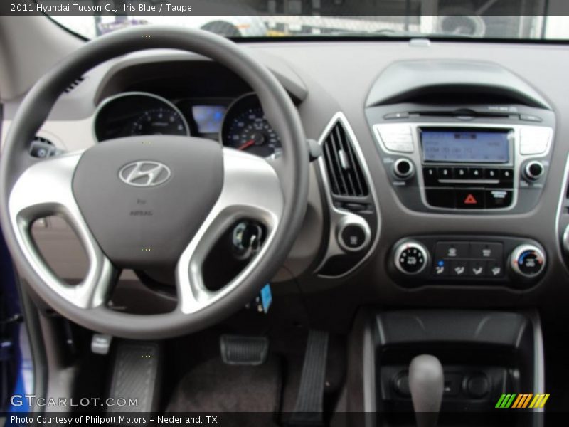 Iris Blue / Taupe 2011 Hyundai Tucson GL