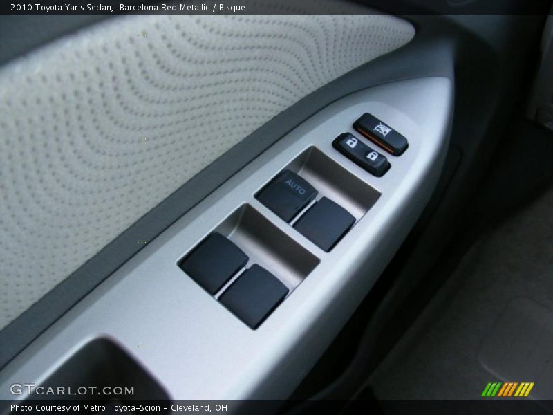 Barcelona Red Metallic / Bisque 2010 Toyota Yaris Sedan
