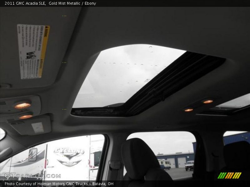 Gold Mist Metallic / Ebony 2011 GMC Acadia SLE
