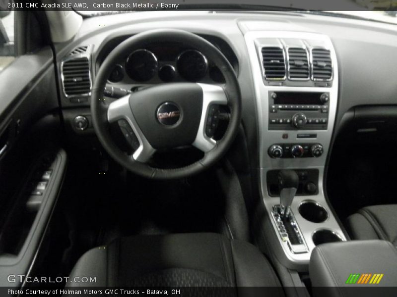 Carbon Black Metallic / Ebony 2011 GMC Acadia SLE AWD