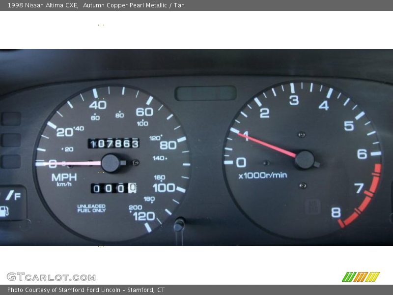 Autumn Copper Pearl Metallic / Tan 1998 Nissan Altima GXE