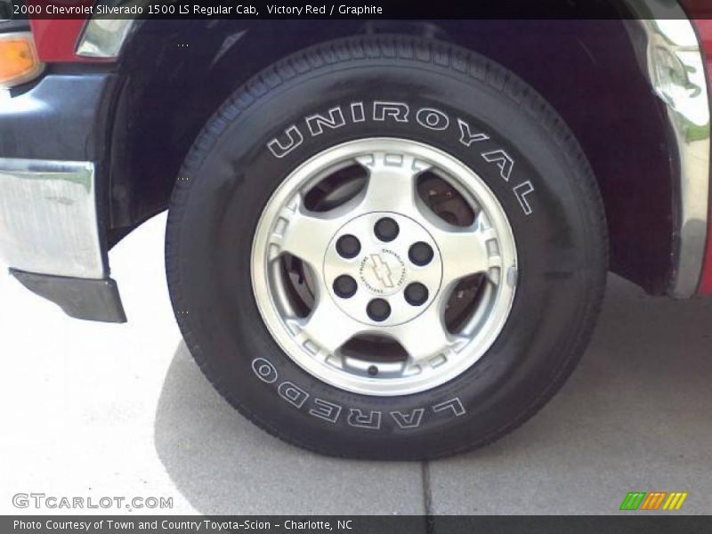 Victory Red / Graphite 2000 Chevrolet Silverado 1500 LS Regular Cab