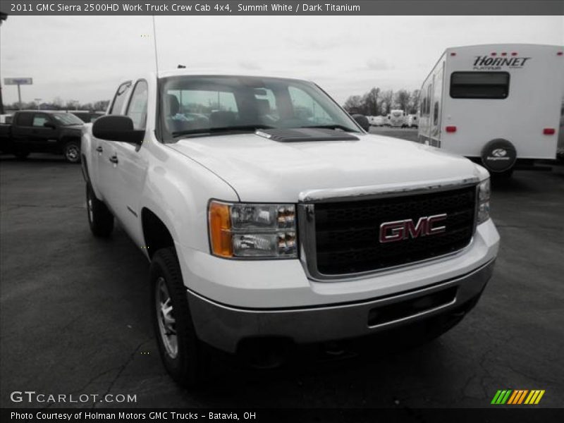 Summit White / Dark Titanium 2011 GMC Sierra 2500HD Work Truck Crew Cab 4x4