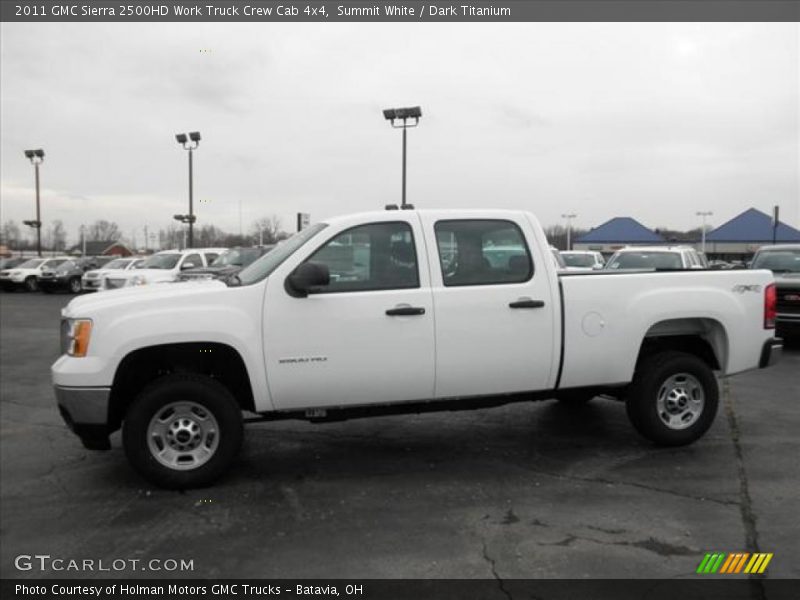 Summit White / Dark Titanium 2011 GMC Sierra 2500HD Work Truck Crew Cab 4x4