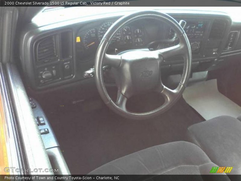 Victory Red / Graphite 2000 Chevrolet Silverado 1500 LS Regular Cab