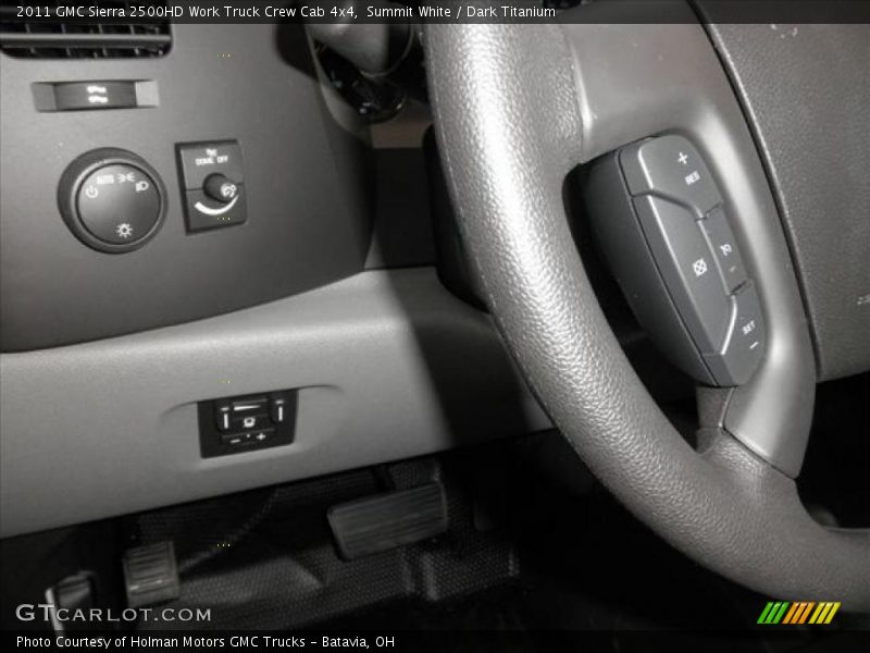 Summit White / Dark Titanium 2011 GMC Sierra 2500HD Work Truck Crew Cab 4x4