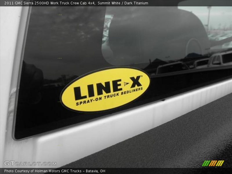 Summit White / Dark Titanium 2011 GMC Sierra 2500HD Work Truck Crew Cab 4x4