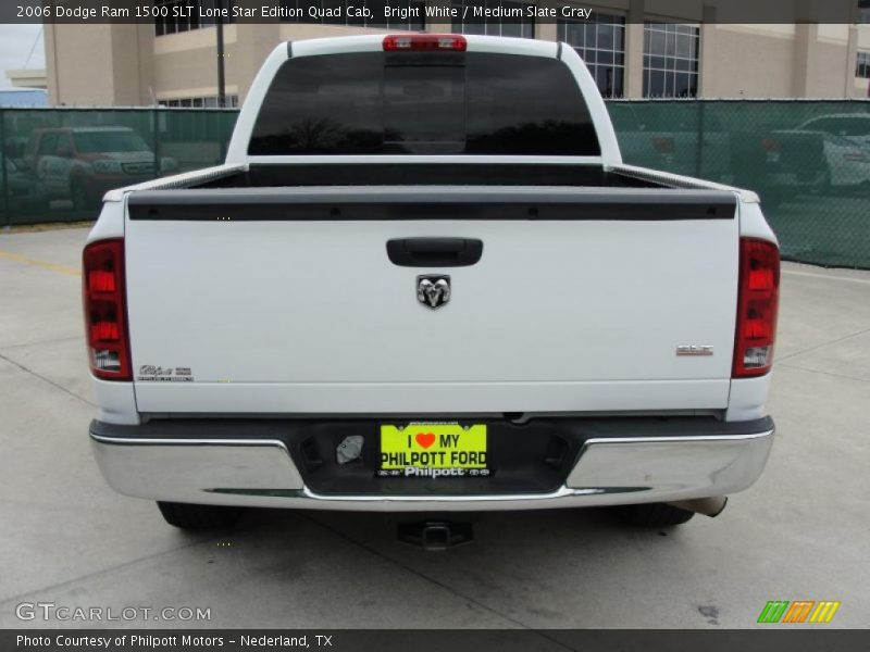 Bright White / Medium Slate Gray 2006 Dodge Ram 1500 SLT Lone Star Edition Quad Cab