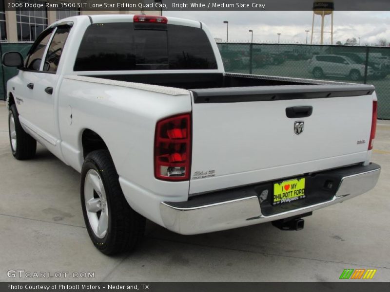 Bright White / Medium Slate Gray 2006 Dodge Ram 1500 SLT Lone Star Edition Quad Cab