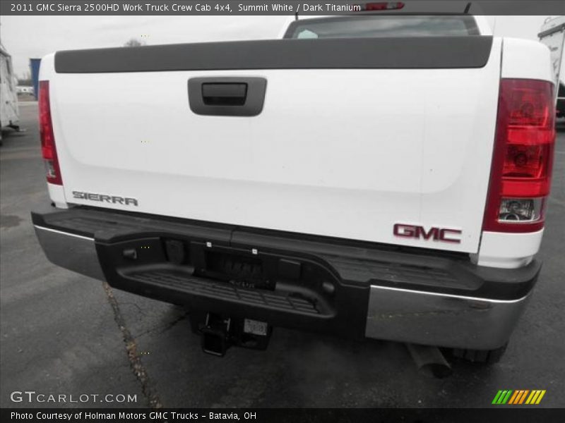 Summit White / Dark Titanium 2011 GMC Sierra 2500HD Work Truck Crew Cab 4x4