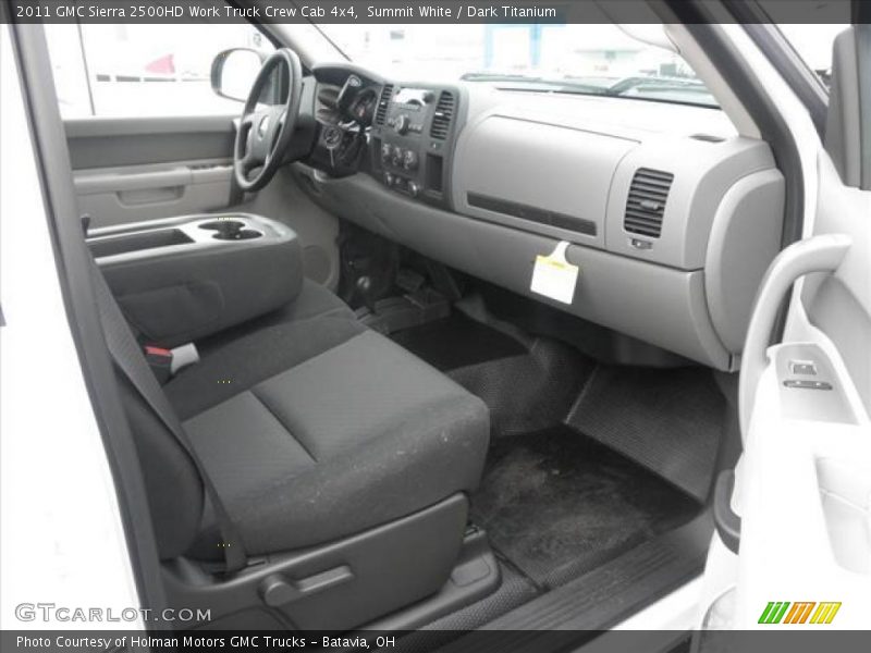 Summit White / Dark Titanium 2011 GMC Sierra 2500HD Work Truck Crew Cab 4x4