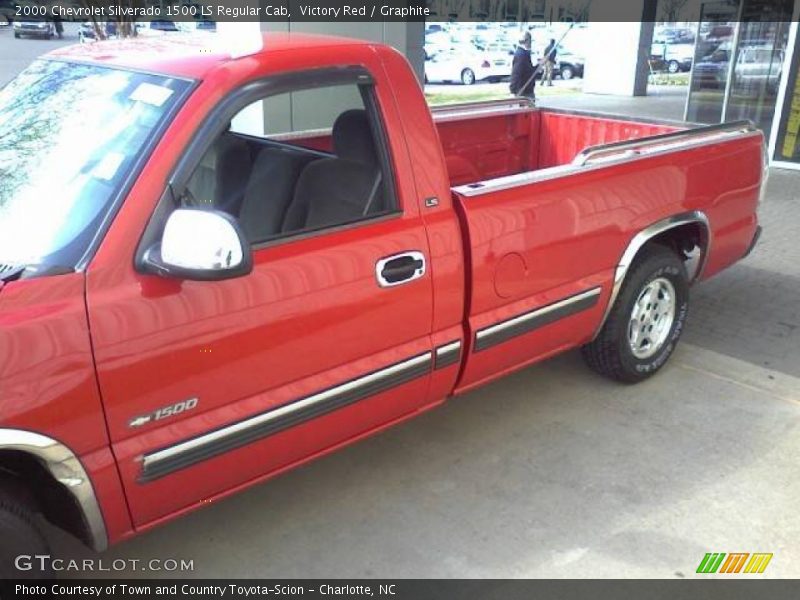 Victory Red / Graphite 2000 Chevrolet Silverado 1500 LS Regular Cab