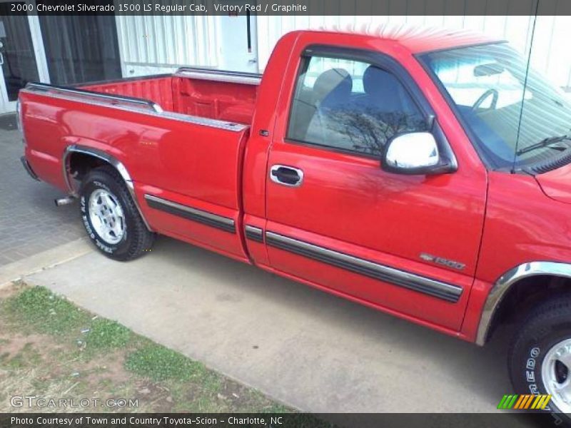 Victory Red / Graphite 2000 Chevrolet Silverado 1500 LS Regular Cab