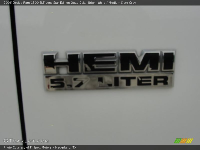 Bright White / Medium Slate Gray 2006 Dodge Ram 1500 SLT Lone Star Edition Quad Cab