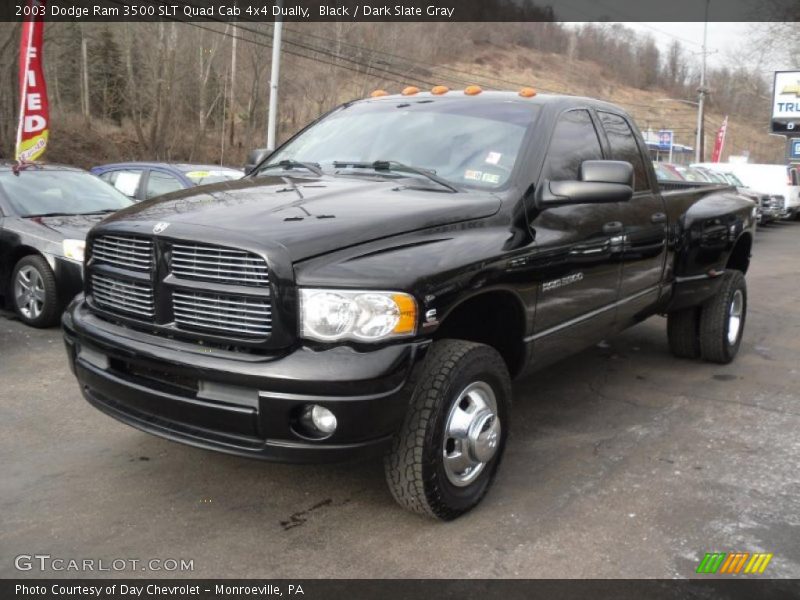 Black / Dark Slate Gray 2003 Dodge Ram 3500 SLT Quad Cab 4x4 Dually