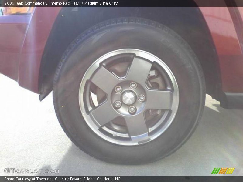 Inferno Red Pearl / Medium Slate Gray 2006 Jeep Commander