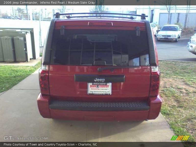 Inferno Red Pearl / Medium Slate Gray 2006 Jeep Commander