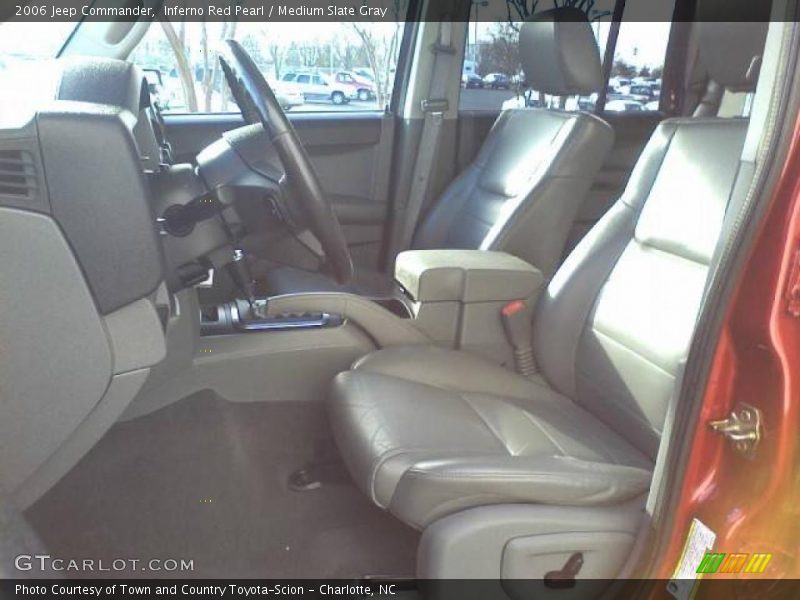 Inferno Red Pearl / Medium Slate Gray 2006 Jeep Commander