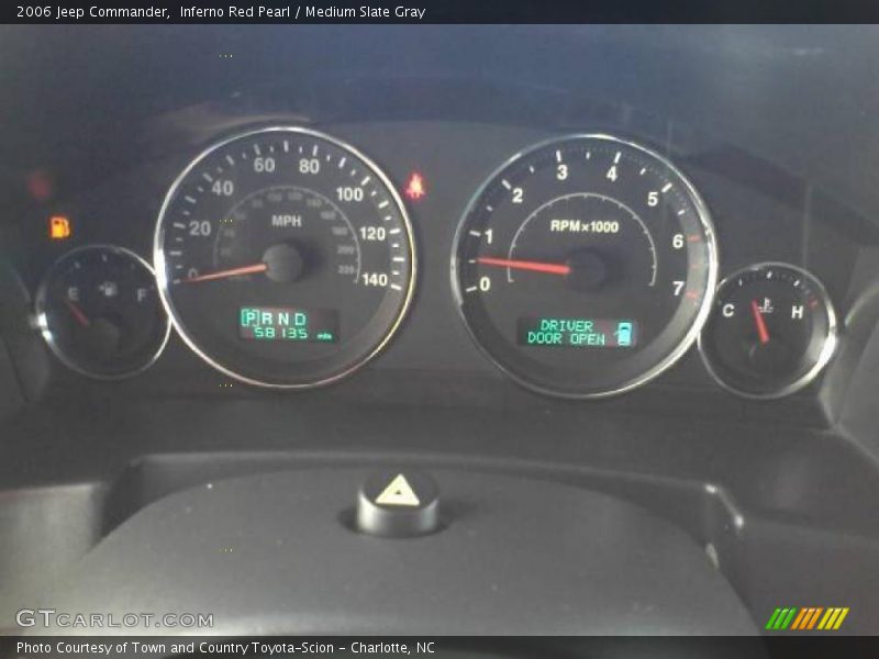 Inferno Red Pearl / Medium Slate Gray 2006 Jeep Commander