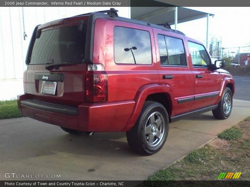 Inferno Red Pearl / Medium Slate Gray 2006 Jeep Commander