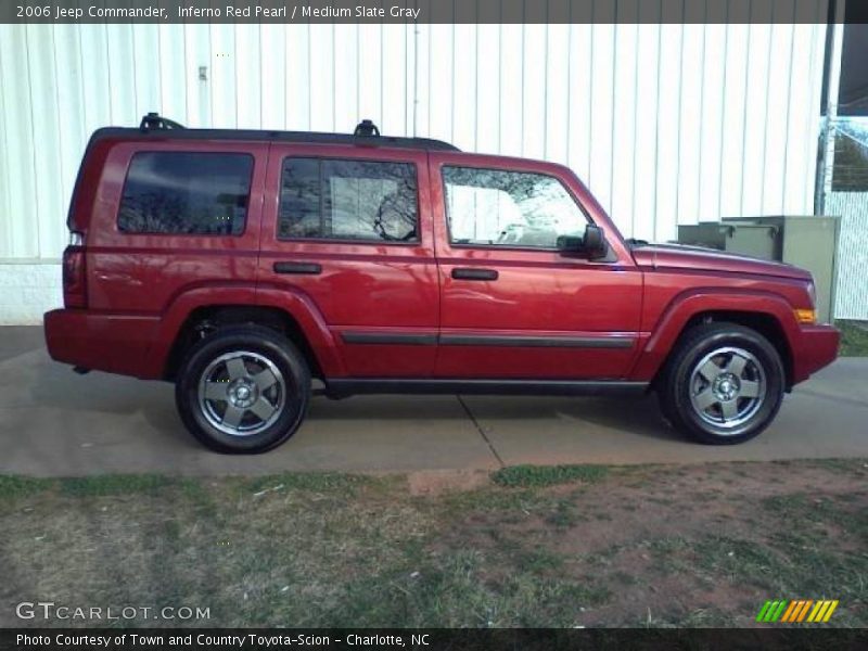 Inferno Red Pearl / Medium Slate Gray 2006 Jeep Commander