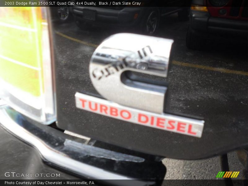 Black / Dark Slate Gray 2003 Dodge Ram 3500 SLT Quad Cab 4x4 Dually