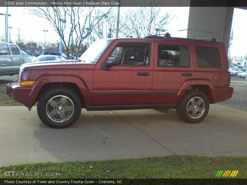 Inferno Red Pearl / Medium Slate Gray 2006 Jeep Commander