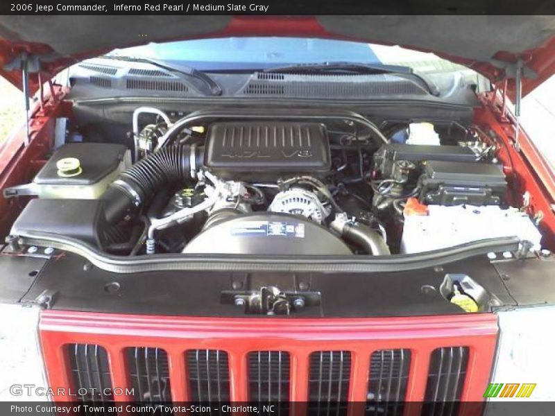 Inferno Red Pearl / Medium Slate Gray 2006 Jeep Commander