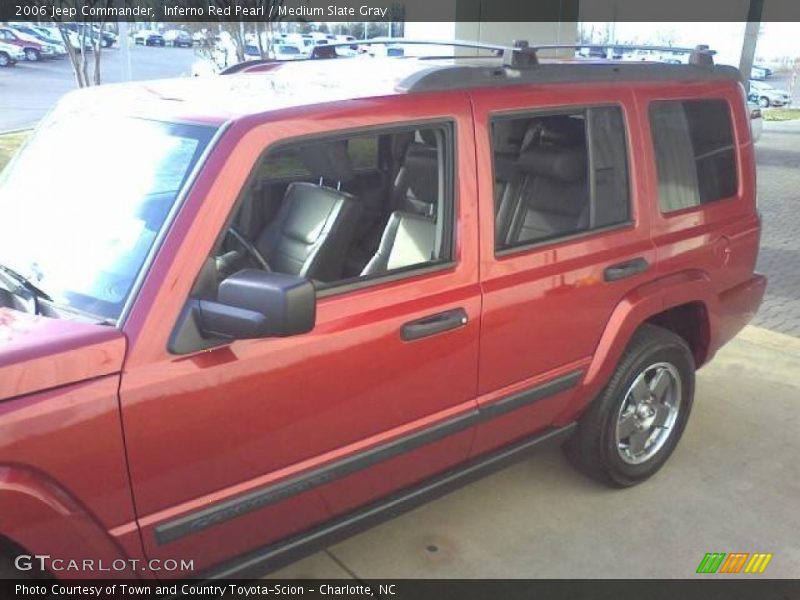 Inferno Red Pearl / Medium Slate Gray 2006 Jeep Commander