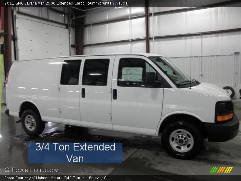 Summit White / Neutral 2011 GMC Savana Van 2500 Extended Cargo