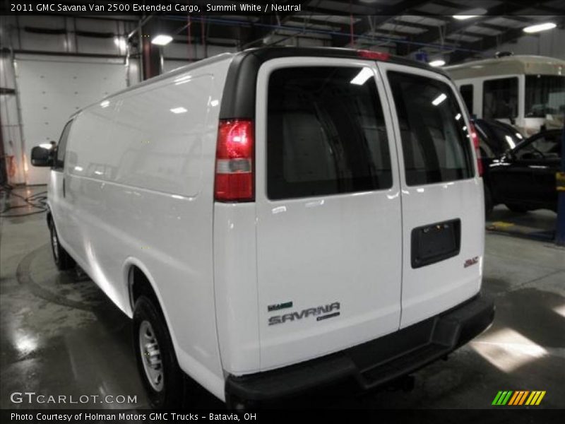 Summit White / Neutral 2011 GMC Savana Van 2500 Extended Cargo