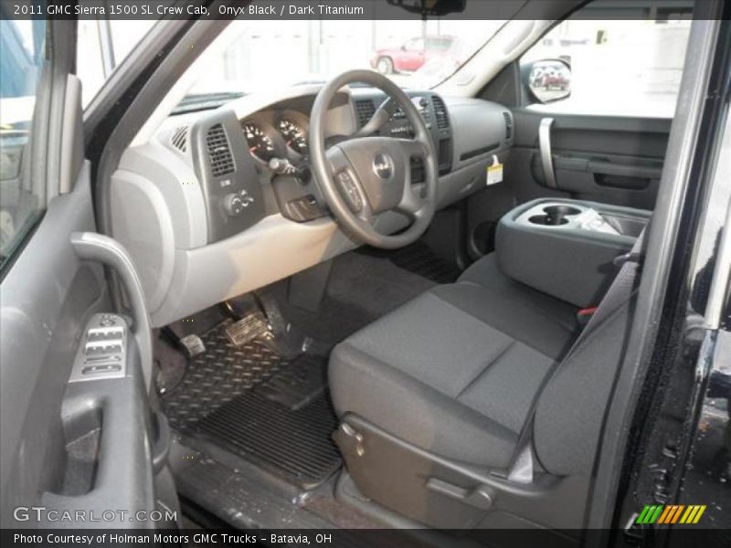 Dark Titanium Interior - 2011 Sierra 1500 SL Crew Cab 