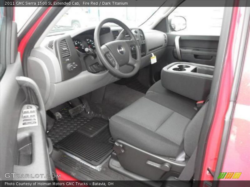 Dark Titanium Interior - 2011 Sierra 1500 SL Extended Cab 